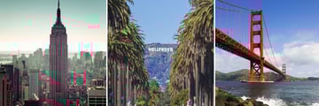 Optional excursions to New York, Los Angeles & San Francisco