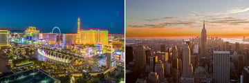 Optional extension to Las Vegas or New York