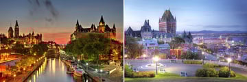 Scenery in Ottawa & Quebec City, Canada