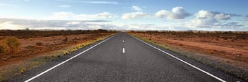 Wide outback road