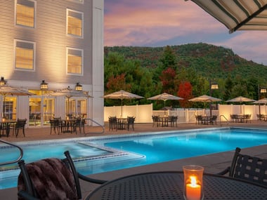 Outdoor pool, North Conway Grand
