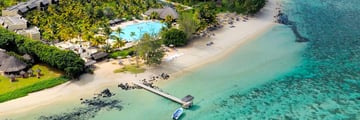 Outrigger Mauritius Beach Resort, Aerial View of Resort and Beach