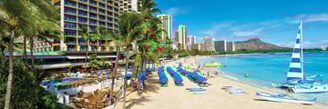 Resort Exterior and Beach at Outrigger Waikīkī Beach Resort