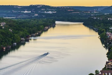 Overlooking Colorado River, Austin, Texas