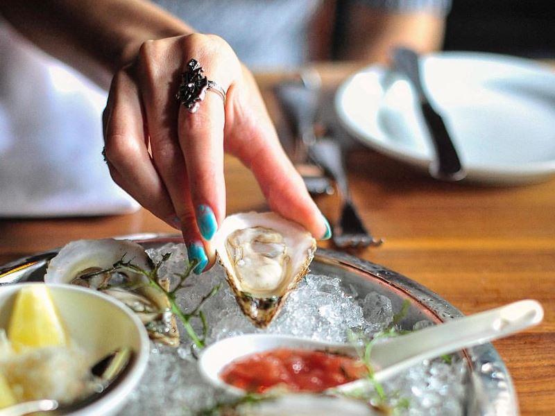 Oysters, Press Gang Restaurant