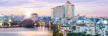 Pan Pacific Hanoi, Hotel Overlooking West Lake and City Skyline
