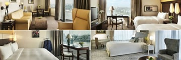 Pan Pacific Hanoi, (clockwise from top left): Studio Suite, Premier Suite, Presidential Suite and Executive Suite