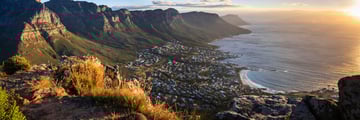 Panorama of South Africa's Cape Town