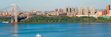 Panoramic view of Upper Manhattan, New York City