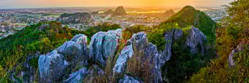Panoramic view of Da Nang from the Marble Mountains