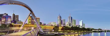 Panoramic view of Melbourne