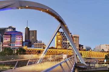 Panoramic view of Melbourne
