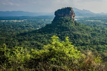 Panoramic view of Sigiriya Rock