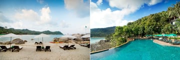 Panviman Resort Koh Phangan, Beach, Sun Loungers and Kayaks, Pool and Sun Loungers
