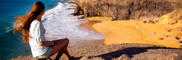 View of Papagao Beach, Lanzarote