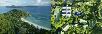 Paradise Sun, Aerial View of Resort, Pool and Gardens