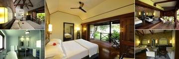 Paradise Sun, (clockwise from top left): Superior Room, Superior Room, Deluxe Room, Deluxe Room and Deluxe Room Bathroom