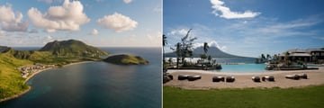 Park Hyatt St. Kitts, Aerial View of Resort and Banana Bay, Lagoon Pool and Beach