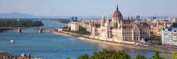 The Parliament Building in Budapest, Hungary