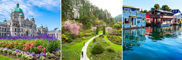 Victoria Parliament Building, Butchart Gardens & Floating Homes, British Columbia