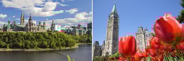 Parliament Hill & Peace Tower in Ottawa