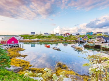 Cute houses in Peggy's Cove, Nova Scotia