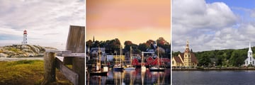 Peggy's Cove, Lunenburg Harbour & Mahone Bay