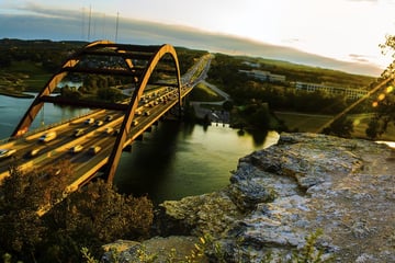 Pennybacker Bridge view, Austin, Texas