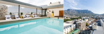 The rooftop pool and fabulous views at Pepperclub Hotel & Spa