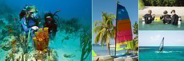 Petit St Vincent, Diving, Hobie Cat, Diving Lesson and Windsurfing - Courtesy of Jean-Michel Cousteau Diving