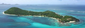 Petit St Vincent, Aerial View of Island