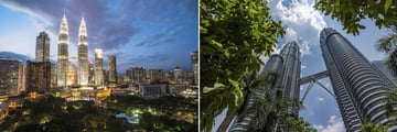 Petronas Towers & Kuala Lumpur cityscape