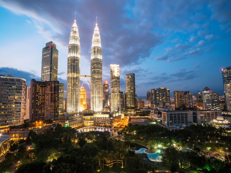 Petronas Towers at night