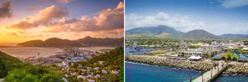 Philipsburg, St Maarten & Bassetrre, St Kitts