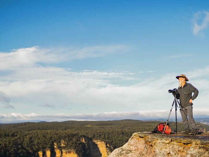 Photographer in the Blue Mountains, NSW