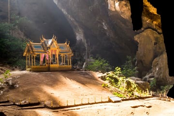 Phraya Nakorn Cave at sunlight, Hua Hin