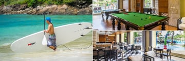 Phuket Marriott Resort & Spa, Merlin Beach, Paddle Boarding, Snooker and Pool Tables in the Teen Room