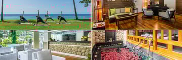 Phuket Marriott Resort & Spa, Merlin Beach, Yoga, Spa Reception, Spa Pool and Wellness Dining