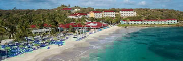 Aerial view Pineapple Beach Club