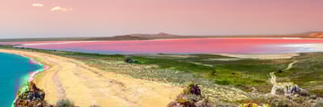 Pink Lake sunset, Hutt Lagoon