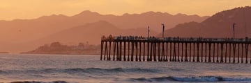 Pismo Beach pier at sunset