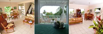 Plantation Beach Villas, Living Room and Views From Bedroom