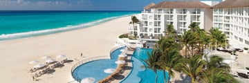 Playacar Palace, Aerial View of Resort, Pool and Beach