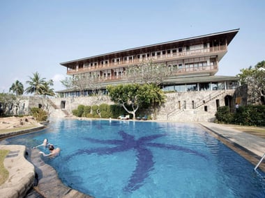 Pool area at Bentota Beach Hotel