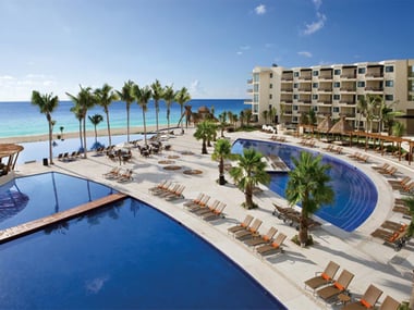Pool area at Dreams Riviera Cancun Resort & Spa