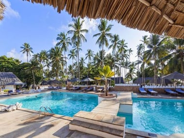 Pool area at Sandies Mapenzi Beach Club