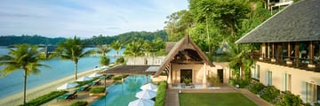 Gaya Island Resort, Pool and Beach