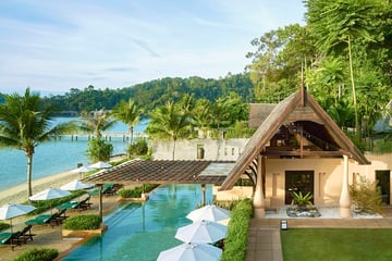 Gaya Island Resort, Pool and Beach