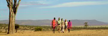 Ol Kinyei bush walk at Porini Mara Camp