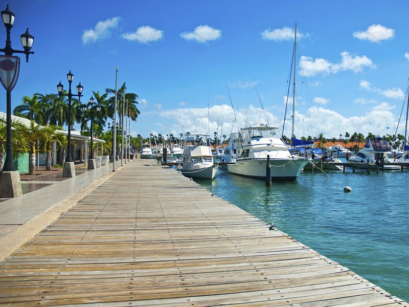 Aruba port and boardwalk